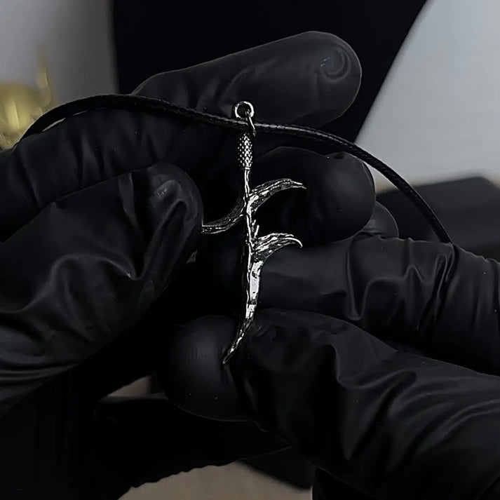 Black Knife Necklace