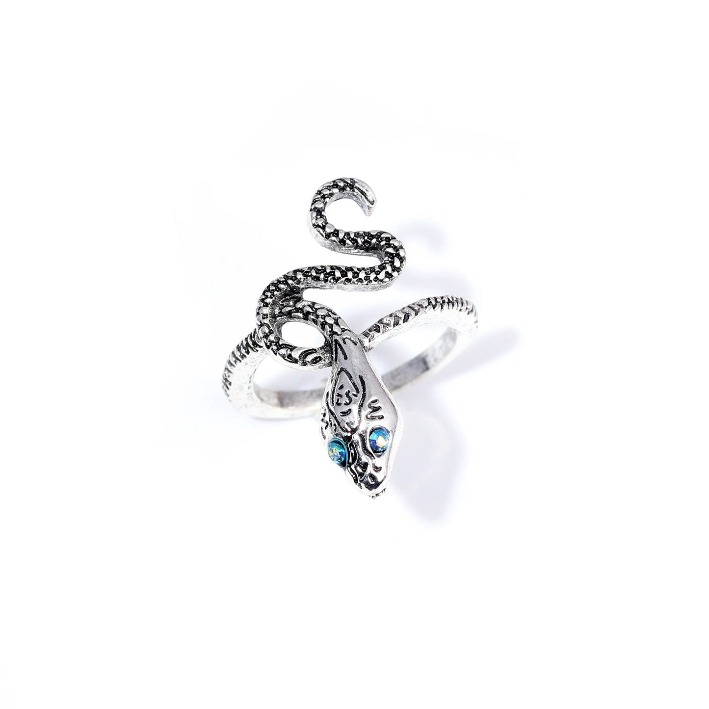 Covetous Silver Serpent Ring