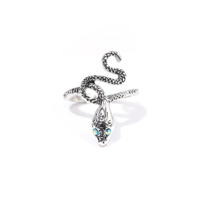 Covetous Silver Serpent Ring